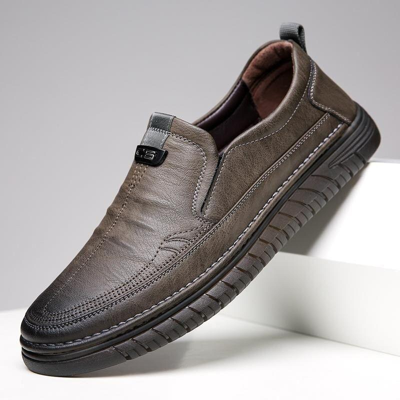 Men's Casual Synthetic Loafers Brown